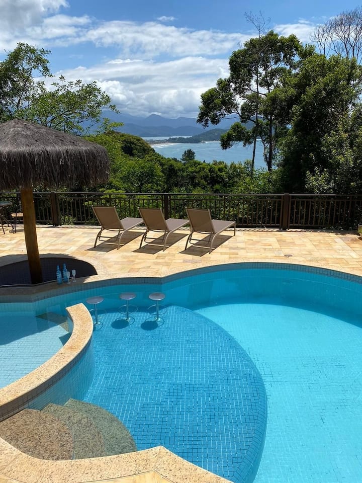 Incredible Ocean View, House 127, Toninhas Condo. - Ubatuba