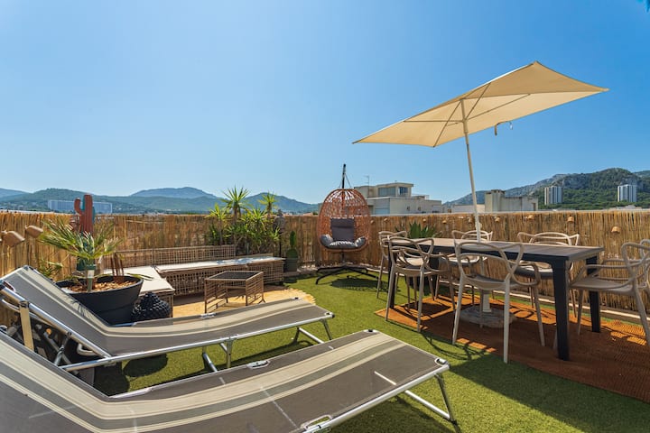 Lou Cigaloun - Rooftop Panoramique Près Des Plages - Marseille
