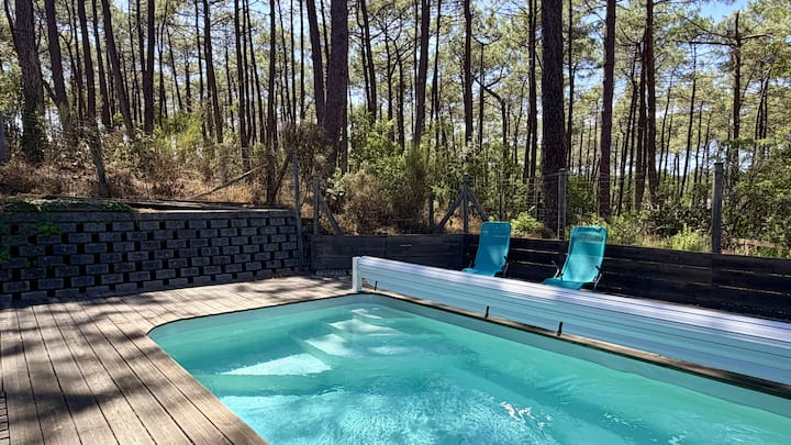 Maison Avec Piscine Privée Entre Pins Et Océan - Lacanau Océan