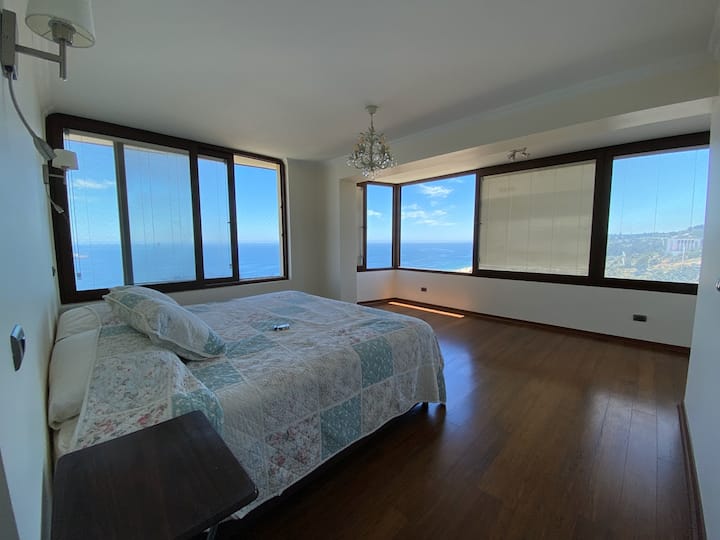 Amplio Penthouse Remodelado Con Vista Al Mar - 比尼亞德爾馬