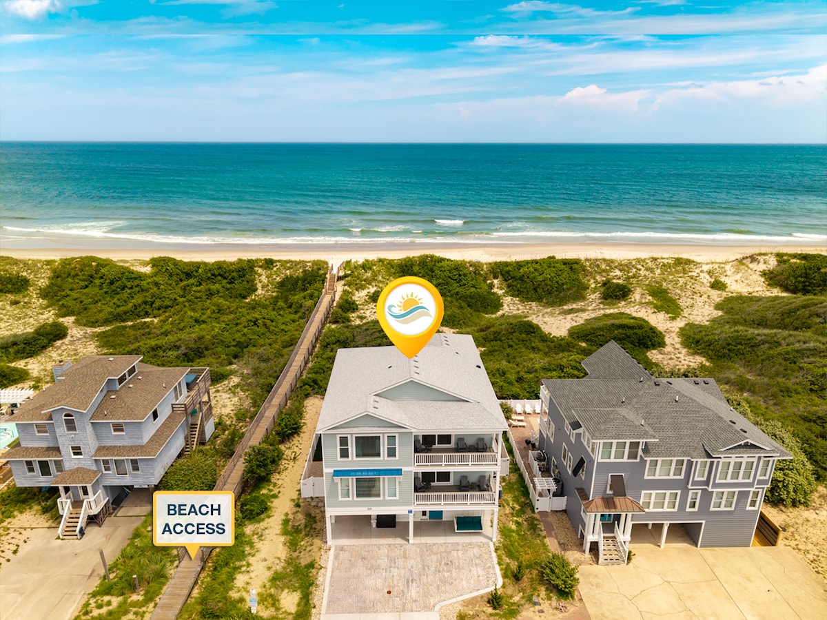 Coastal Bliss Oceanfront w/ views, pool, hot tub,