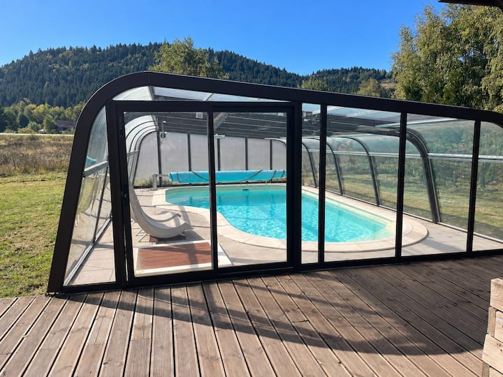 Chalet 15pers Piscine Sauna Spa Billard Boulodrome - Vosges