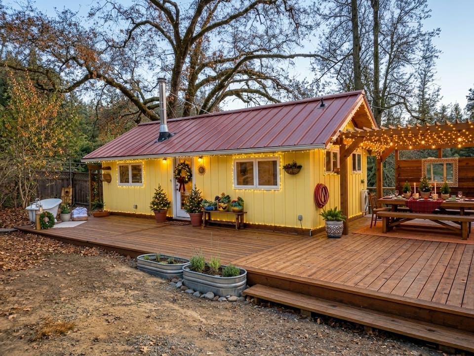 Sunshine Cabin, near the Avenue of the Giants, Garberville, California, United States, photo 1 of 10