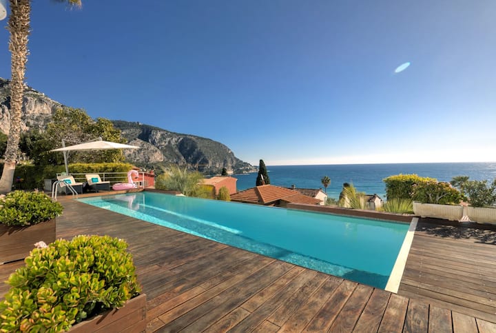 Villa Dexception Avec Vue Mer Et Piscine - Èze