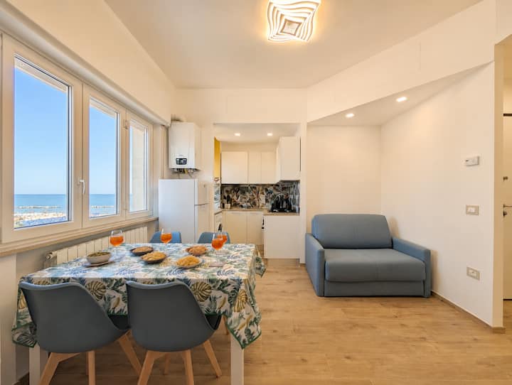 {20m De La Mer} Vue Mer, Clim, Wifi, Front Mer - 奇維塔諾瓦－馬爾凱