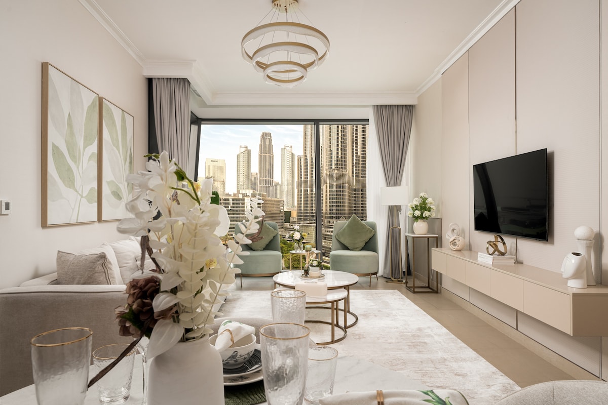 1 Bedroom Furnished Apartment with Fountain View | Burj Vista 5