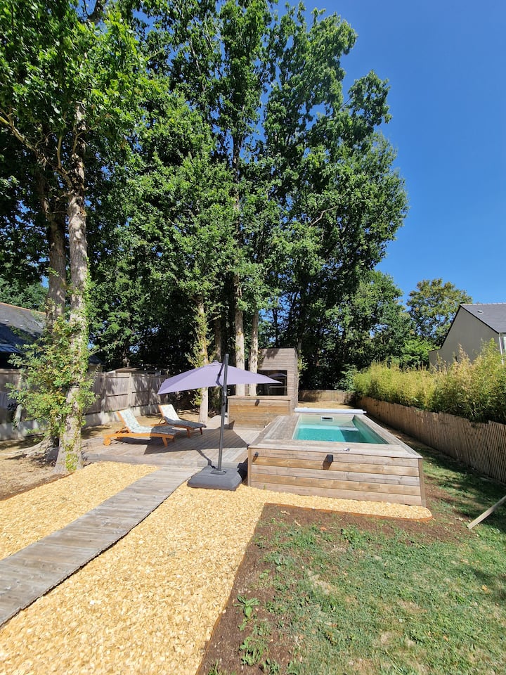 Tiny House Avec Piscine, à 15 Min De Nantes - Orvault