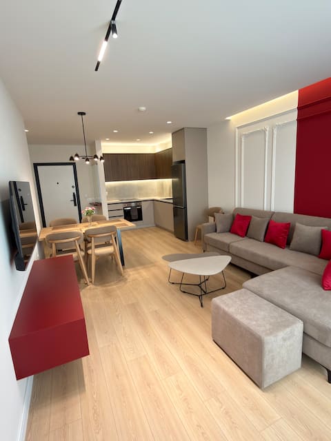 Popular Airbnb listing: Premium Stay • Near Airport • Free Parking 303 in Shqipëria Qendrore