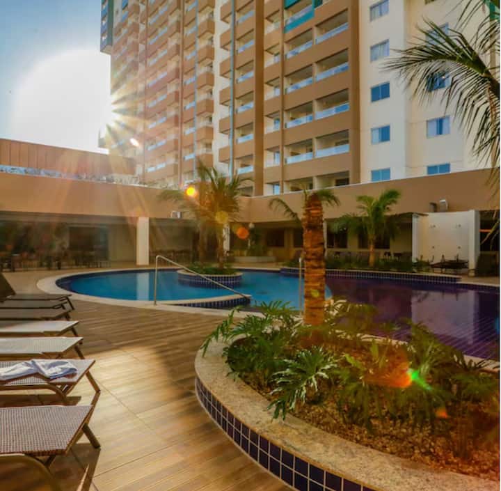 Apartamento No Enjoy Park Resort, Olímpia - Olimpia