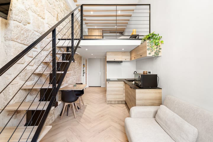 Maison Foch Stone Loft - Premium Studio - Beaulieu-sur-Mer