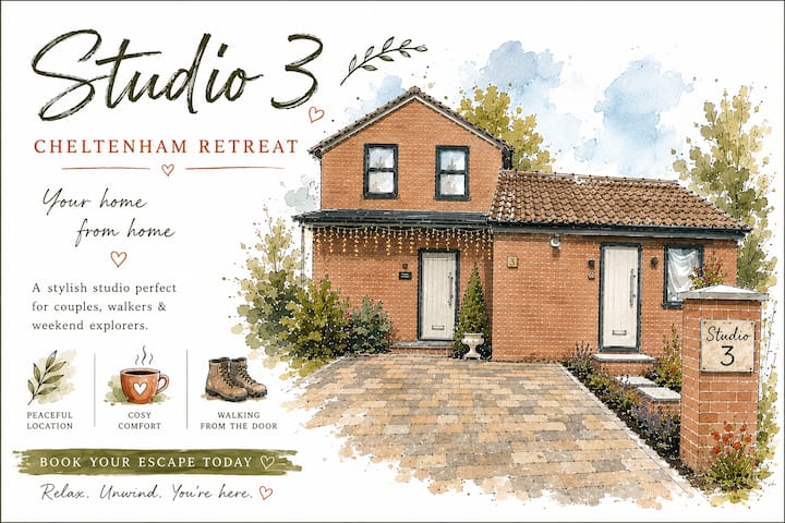 Super Designer Studio Near Racecourse & Hospital - Cheltenham