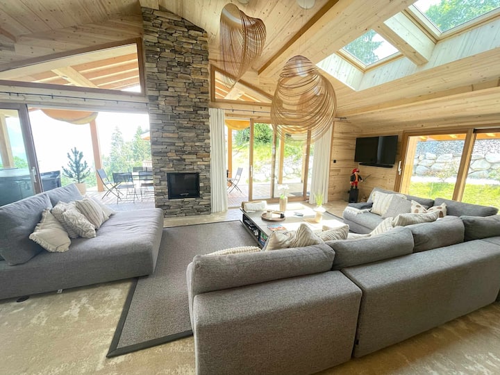 Chalet Eteila With Sauna, Jacuzzi And Cinema - Combloux