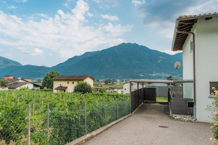 Cosy Studio Apartment With A Garden In Gordola - Gordola
