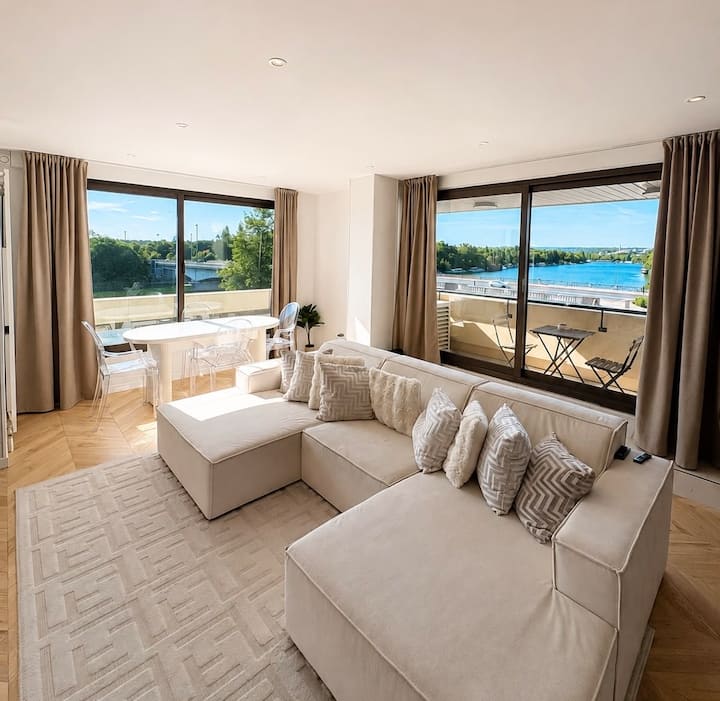 Lécrin Bleu - Appartement Panoramique Vue Seine - Versailles