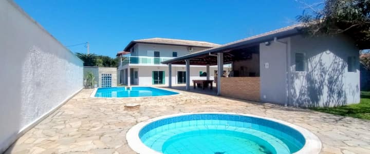 Sobrado C/piscina Alto Padrão Cond. Residencial - Peruíbe