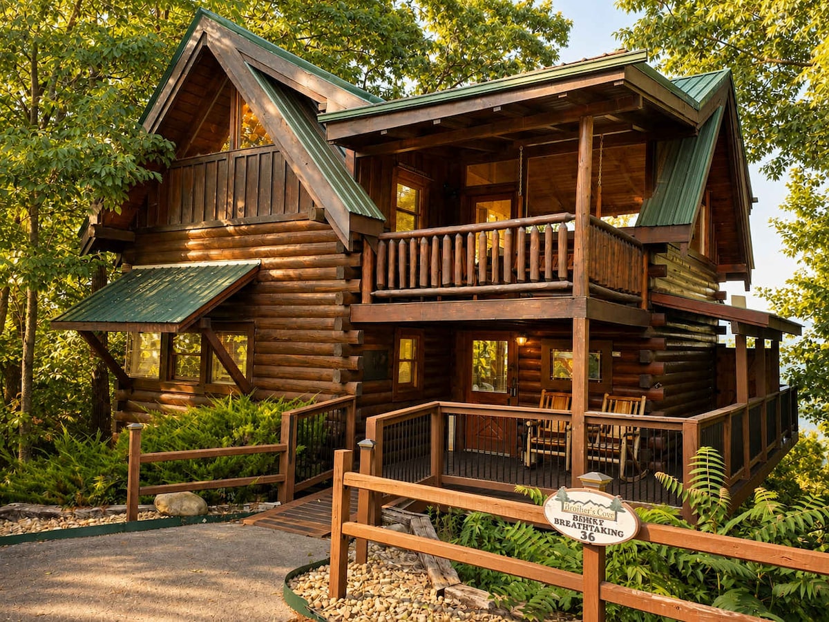 Smoky Mtn Views Hot Tub Sauna Game Room