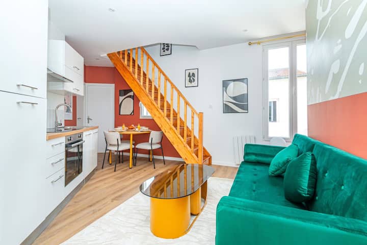 Appartement Coloré à 5 Minutes De Paris - Bagnolet
