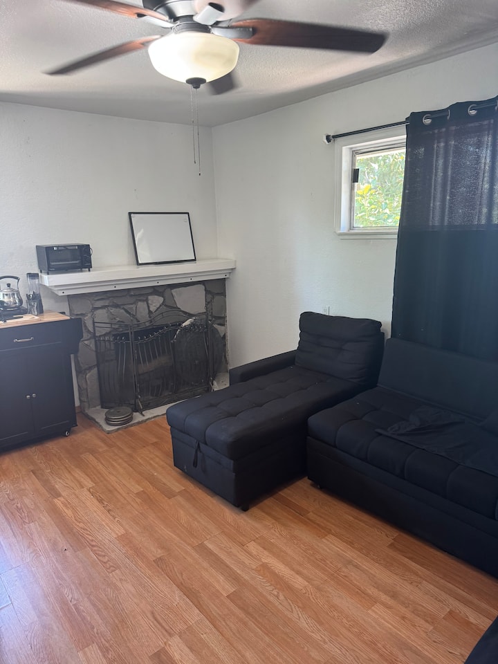 Master Bedroom With Fireplace And View - Fullerton, CA
