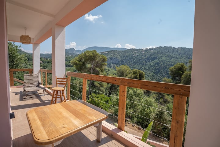 Villa Gorgetta · Vue Vallée, Clim · 20 Km De Nice - Carros