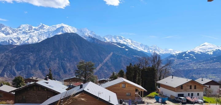 T2 Lumineux Plein Sud - Balcon & Vue Mont-blanc - Passy