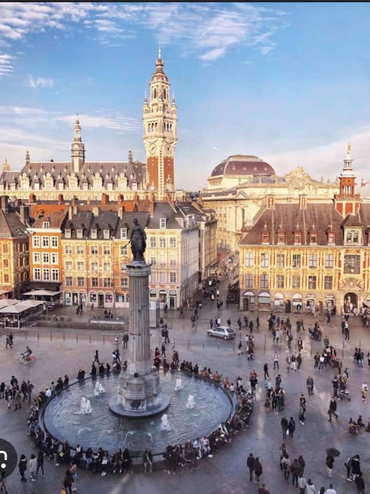 Braderie Lille : Appartement 4 Personnes +Parking - Lille