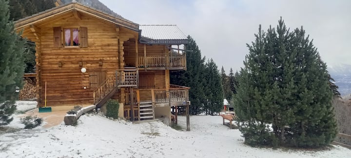 Un Chaleureux Duplex Dans Un Chalet Alpin - Nendaz