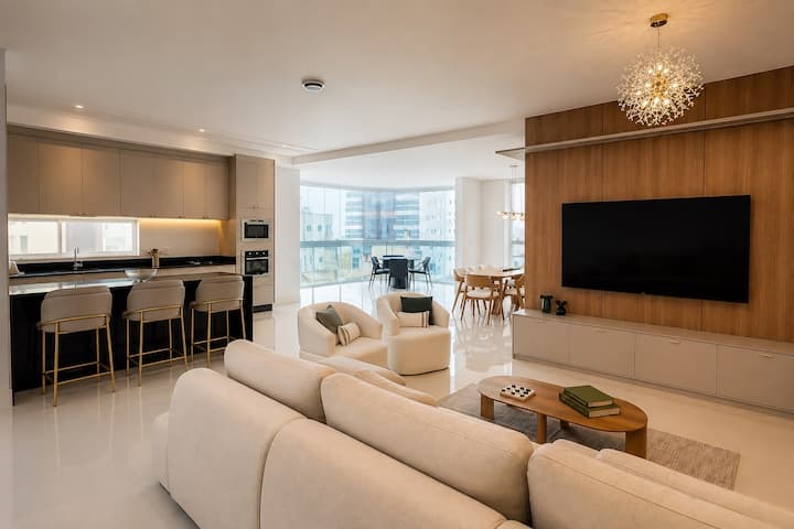 Apartamento Alto Padrão | Vista Mar | 4 Suítes - Itapema
