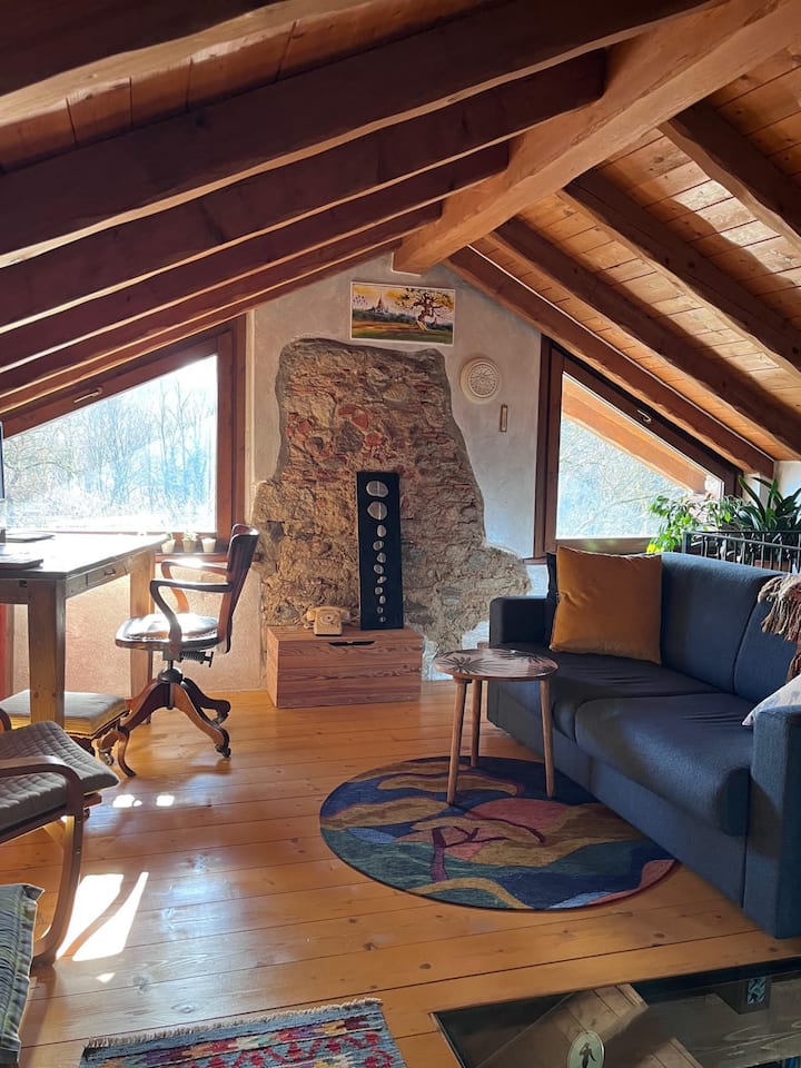 Rustic Wooden Loft · Arona · Lake Maggiore - Borgomanero