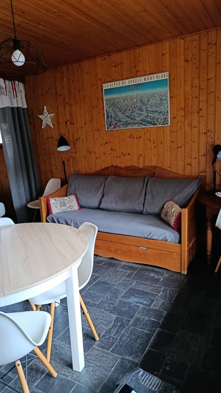Morzine Grand Studio 4p Avec Terrasse Vue Nantaux - 모흐진느