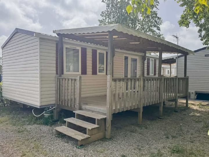 Mobil-home 3 Ch à La Carabasse Proche Piscine - Vias