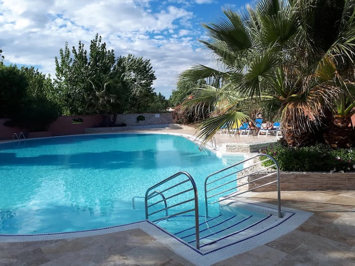 Mobil-home Camping De L Escale Terrasse Piscine - Vias