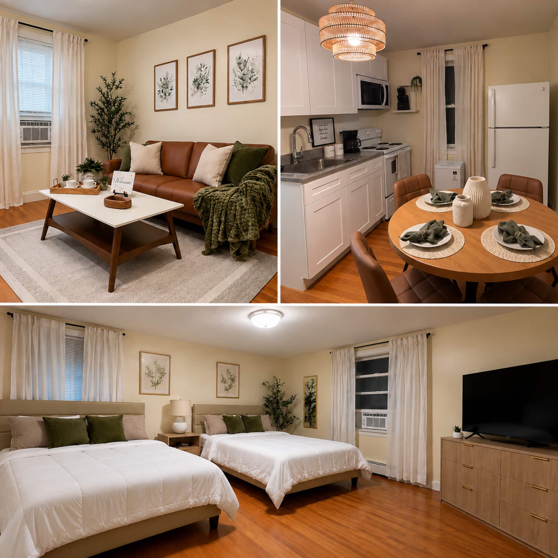 Private 1 Bedroom Apt, 2Queen beds in Whiteplains