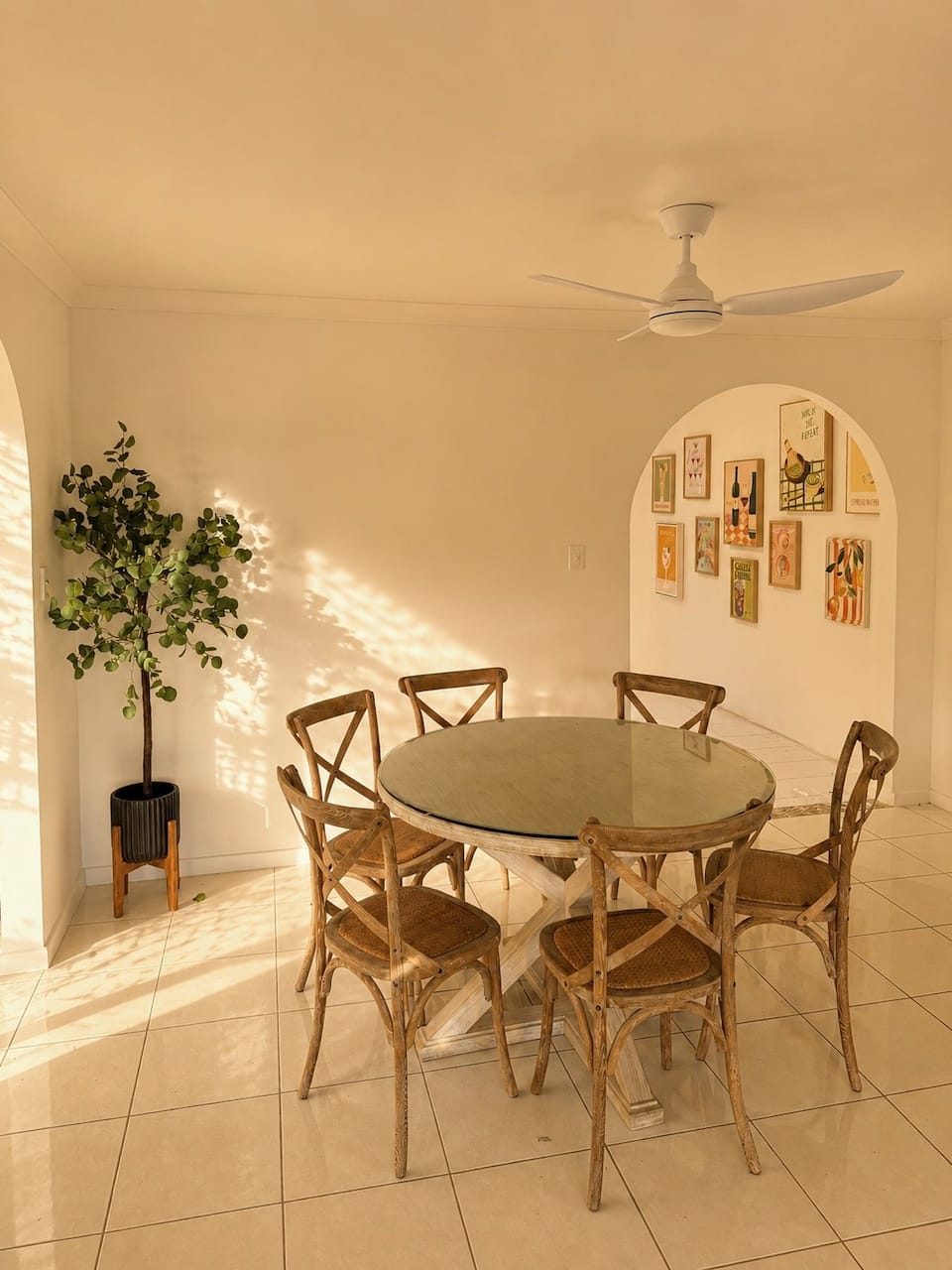 Dining area in the Coorparoo apartment