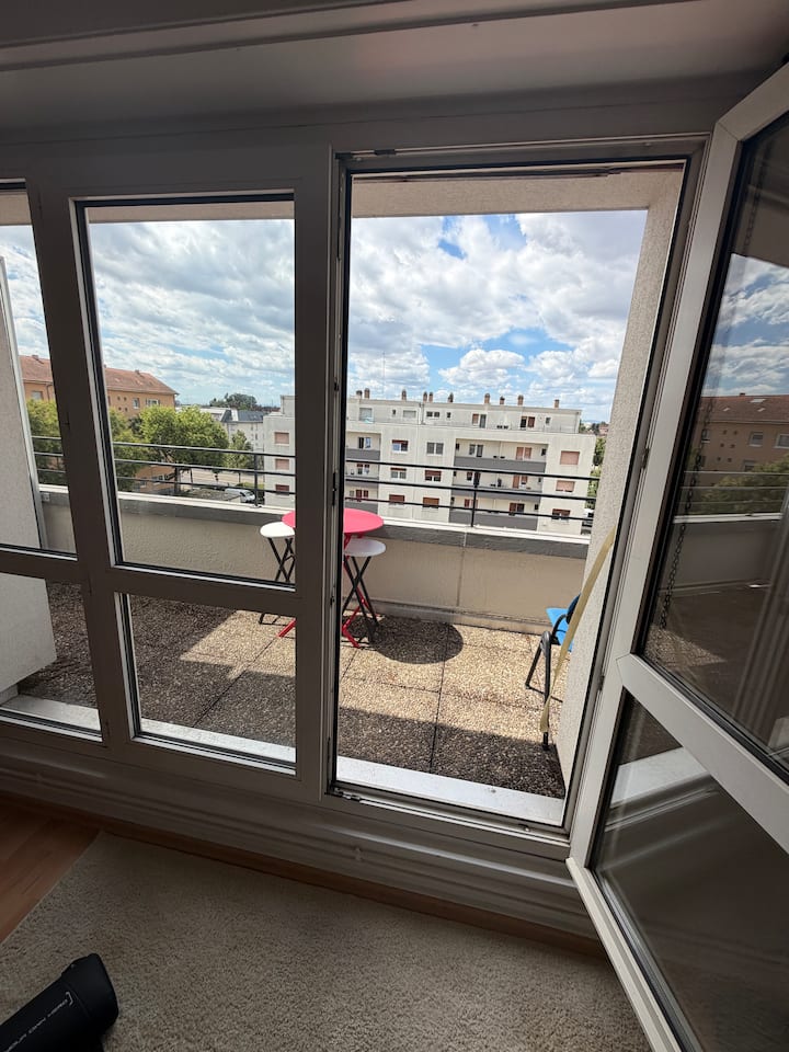 Grand Appart Avec 2 Terrasses - Vacances/travail - Strasbourg