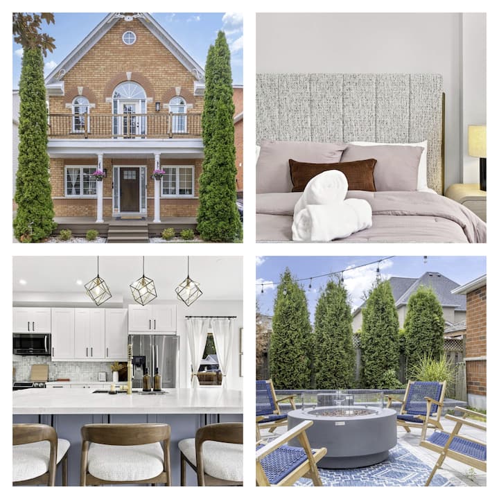 4br Sleeps 7 | Fire Pit, 5 Cars, Zoo 10 Min - Pickering