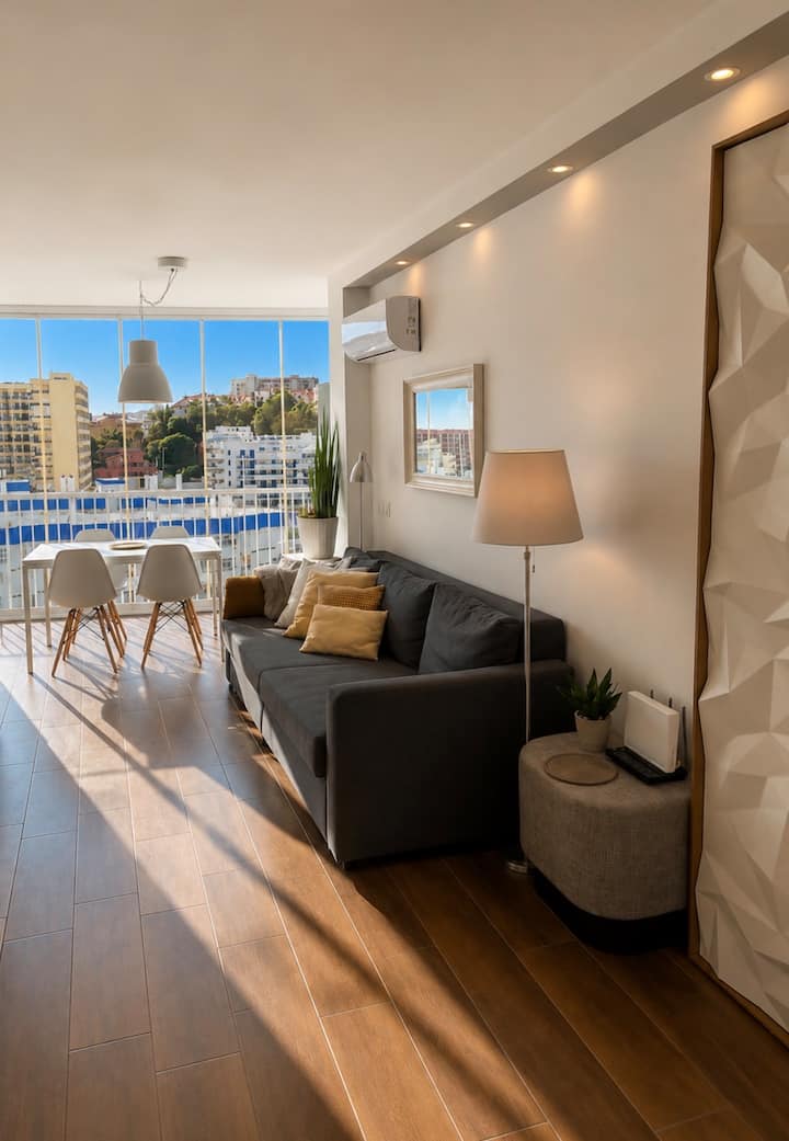 Stunning Beachfront Apartment Wifi - Benalmádena