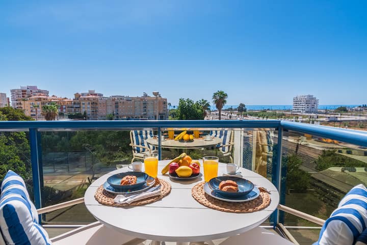 Almaré Azure · Vistas Al Mar, Terraza Y Parking - Torre del Mar