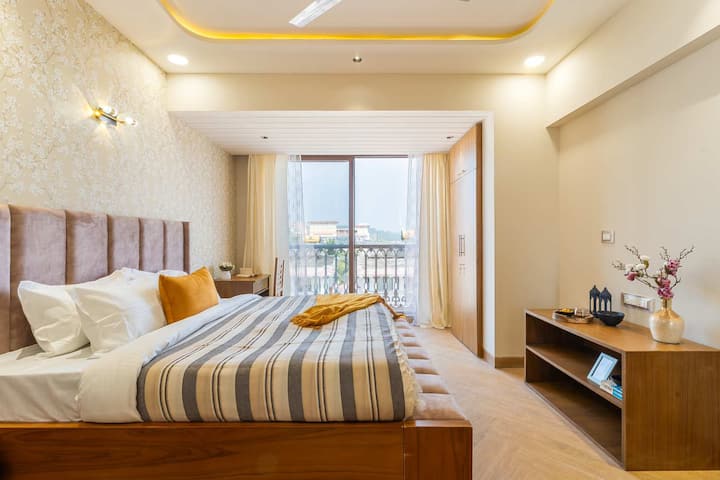 Sanvika Stays | Cozy Luxe 1bhk  Pool  Candolim - India