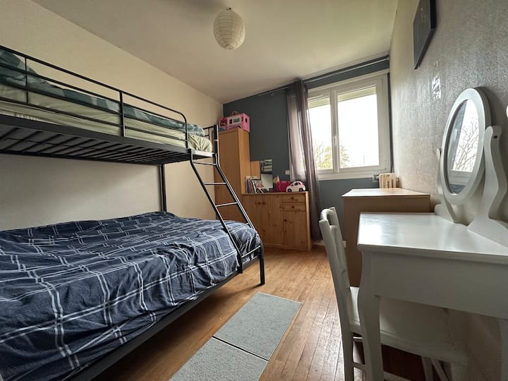 Chambre 3 Couchages Dans Mon Appart - Hérouville-Saint-Clair