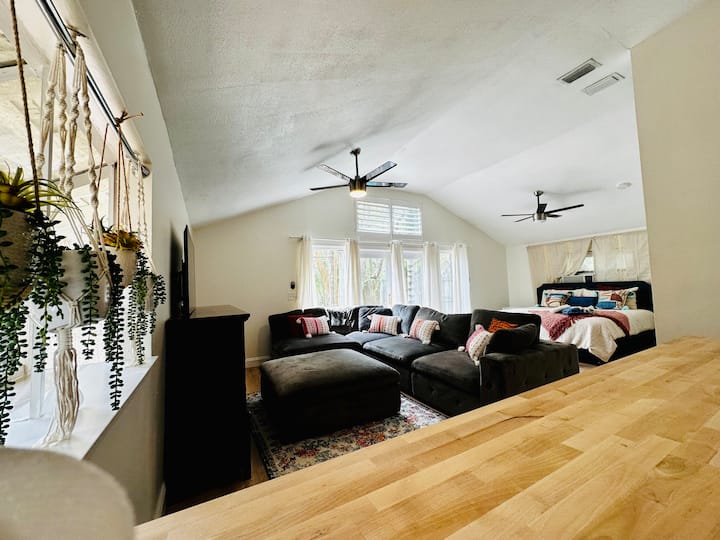 Private Studio-king Bed-full Kitchen-yard - Tampa