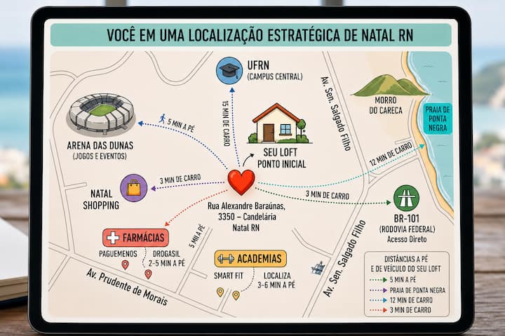 500m Arena Das Dunas E Natal Shopping - ナタール