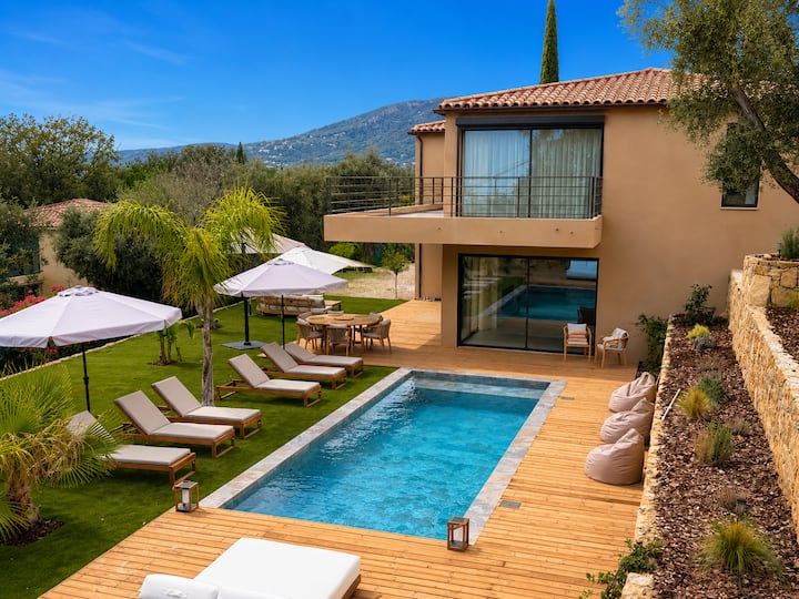 Villa Contemporaine Luxe - Roquefort-les-Pins
