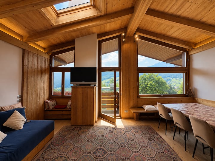 Panoramic Penthouse Pecol | Dolomites View - Misurina
