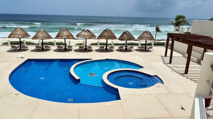 Villa Marlin Departamento Frente Al Mar De Cancun - Cancún