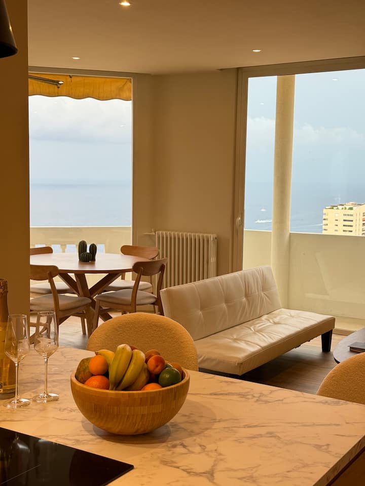Stunning Sea View Apartment | 2 Min From Monaco - Monte Carlo