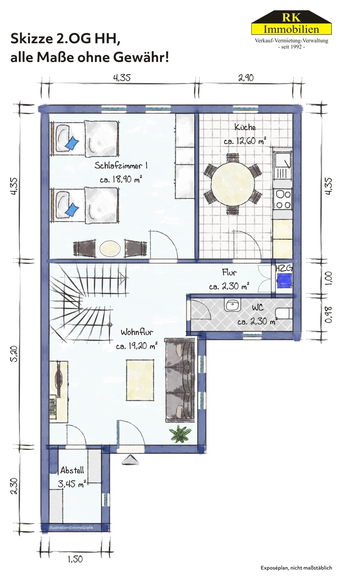 Apartamento de 3 cômodos no Erbischen-Tor - Excelente localização ...