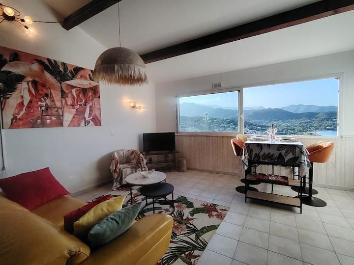Grand T2, Climatisé, Vue Panoramique - Département Corse-du-Sud