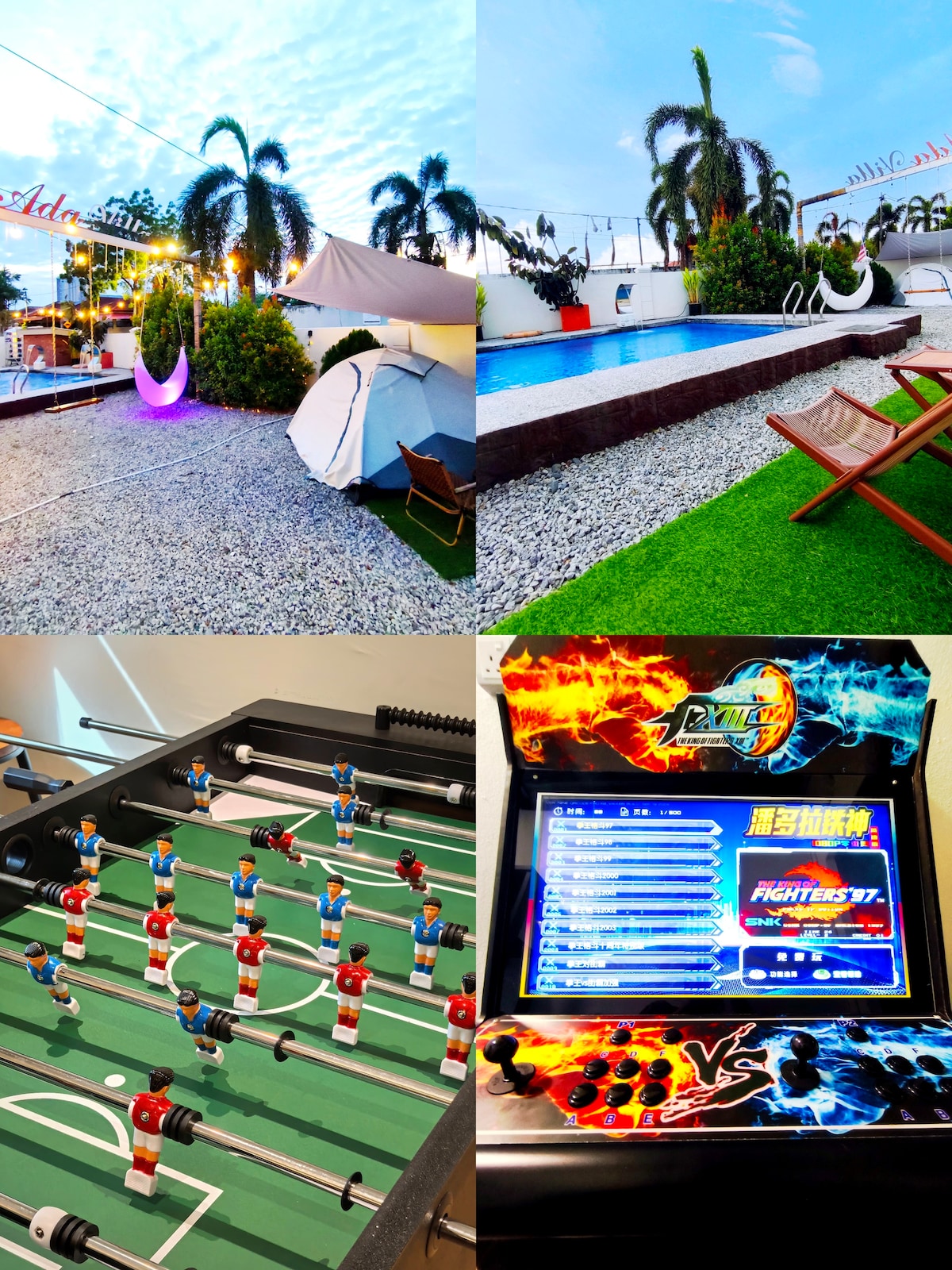Melaka Klebang-12pax/4BR/Pool/Bbq/Karaoke/Game