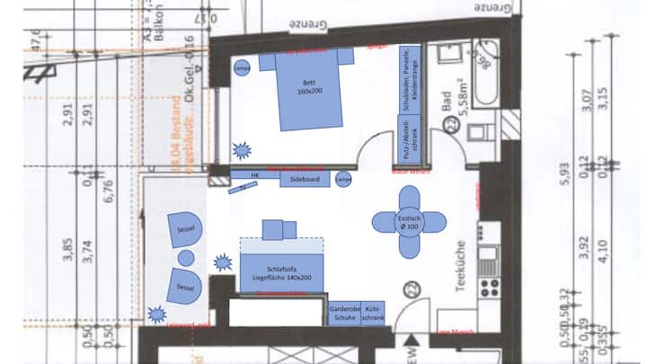 Apartment Mit Küche, Wintergarten Und Terrasse - Munich