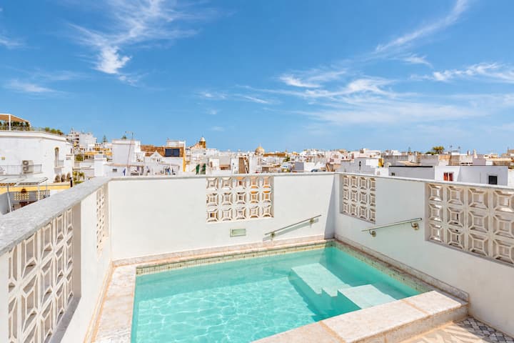 Patio Suite Mit Innenhof, Dachterrasse Und Pool - Faro